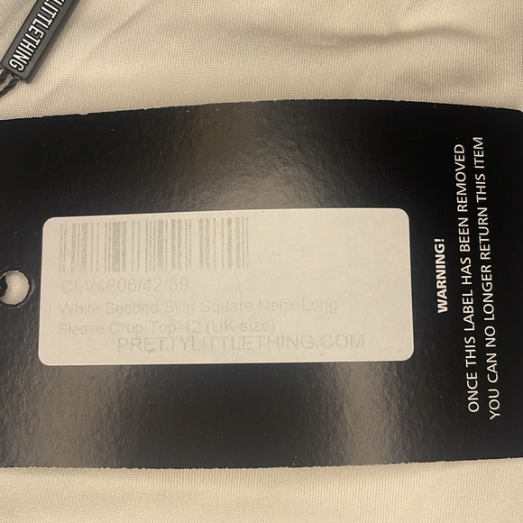 Pretty little things cropped long sleeve - Picture 4 of 6